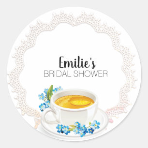 Étiquettes de la Fête des mariées Tea Party
