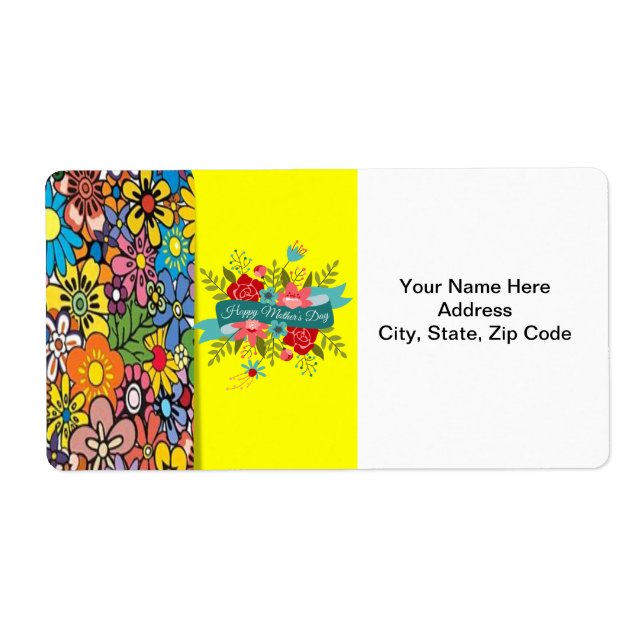 Étiquettes de la fête des mères (Devant)