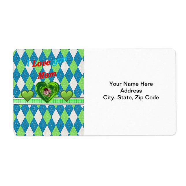 Étiquettes de la fête des mères (Devant)