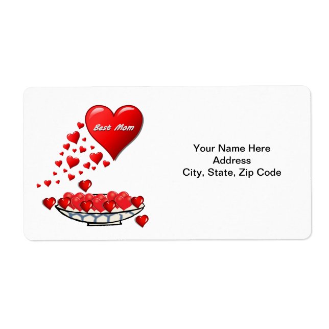 Étiquettes de la fête des mères (Devant)