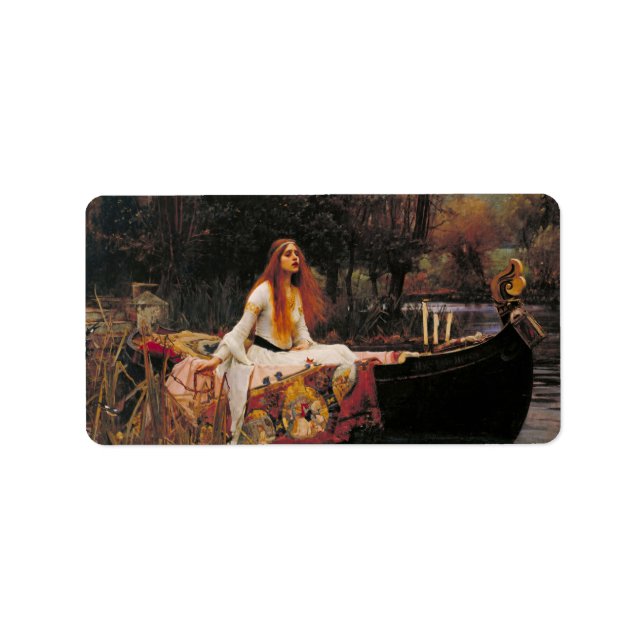 Étiquettes de la maison d'eau Lady Shalott (Devant)