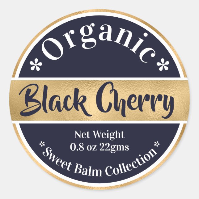 Étiquettes de la Marine d'or do-it-yourself Gloss  (Devant)