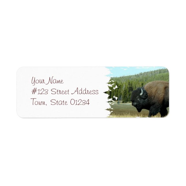 Étiquettes de la messagerie de bison (Devant)