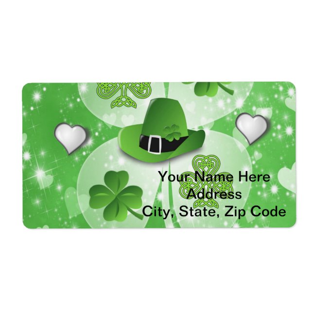 Étiquettes de la Saint Patrick (Devant)