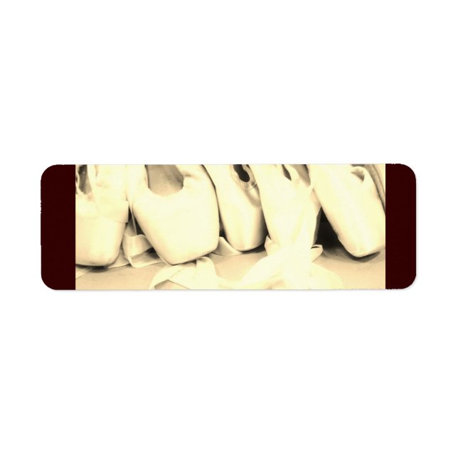 Étiquettes de l'adresse de retour Pointe Shoe (Devant)