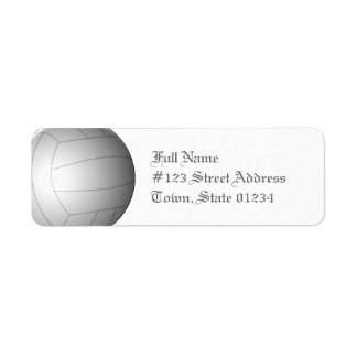 Étiquettes de l'envoi de balle de volley-ball