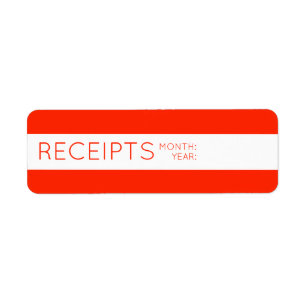 Étiquettes de l'organisation de réception