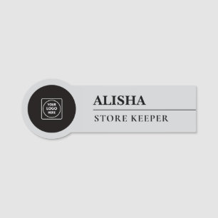 Étiquettes de marquage Faux Logo Argent nametags