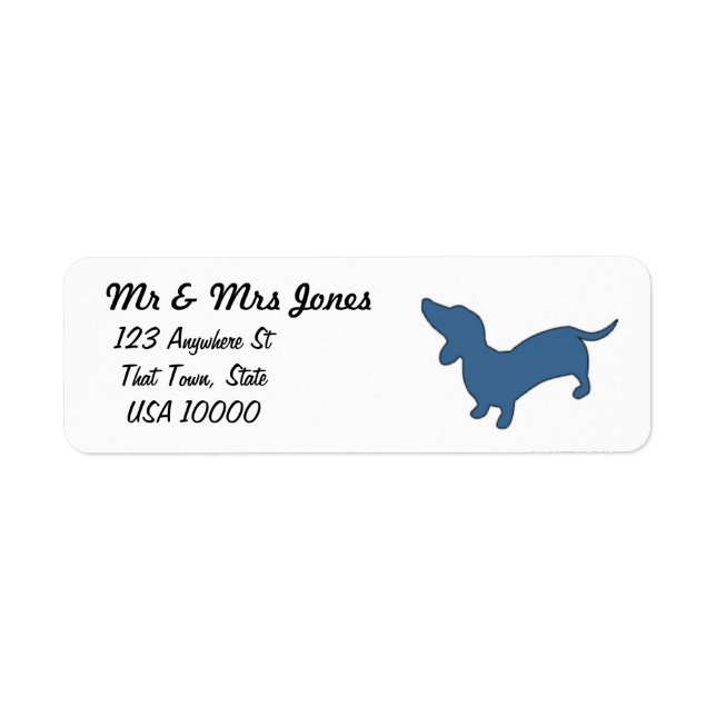 Étiquettes de messagerie Dachshund (Devant)
