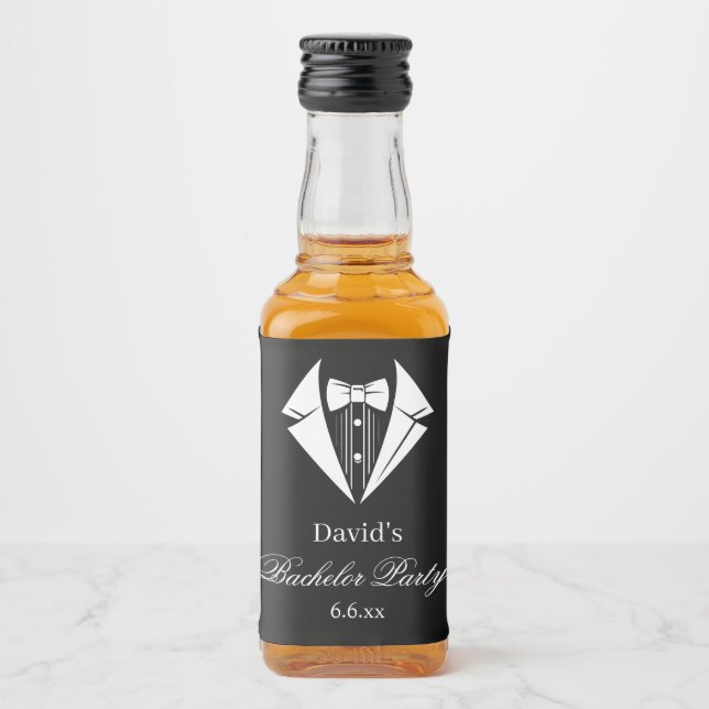 Étiquettes de mini bouteilles de liqueur pour ente (Devant)