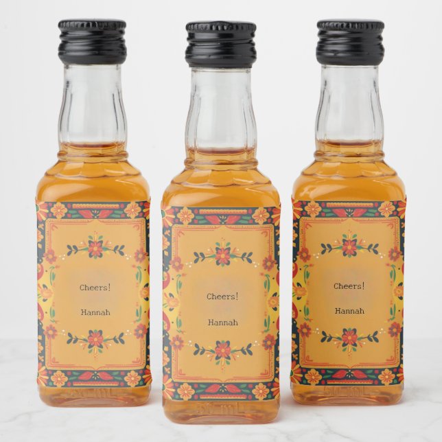 Étiquettes de mini-bouteilles sur le thème de la F (Bouteilles)