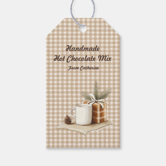 Étiquettes de Noël rustiques pour mélange de choco