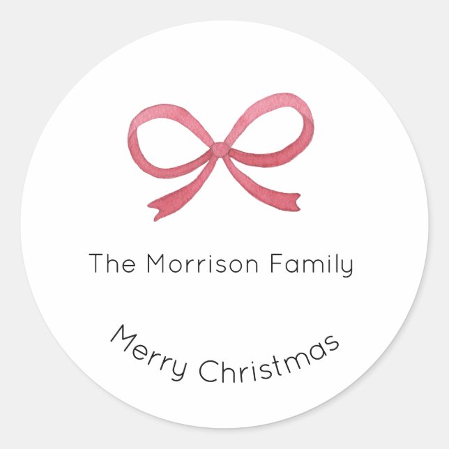 Étiquettes de Noël, Stickers de Noël, Cadeau (Devant)