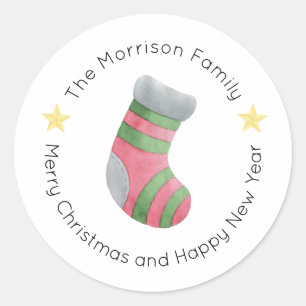 Étiquettes de Noël, Stickers de Noël, Cadeau