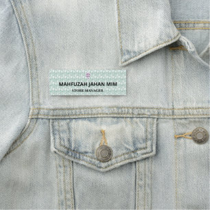 Étiquettes de nom adulte. Lavable. Magnétique. Per