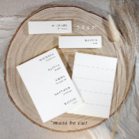 Étiquettes de nom de mariage pour menus Cartes fin