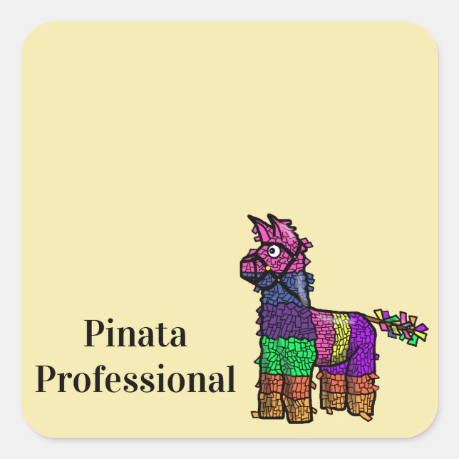 Étiquettes de nom de partie de Pinata (Devant)