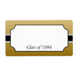 Étiquettes de nom de retrouvailles de classe de lu