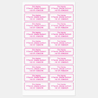 Étiquettes de nom d'identification personnalisées