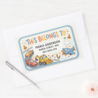 Étiquettes de nom pour enfants mignons : Ceci appa