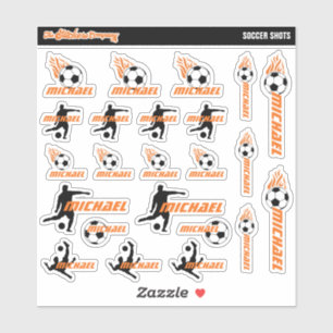 Étiquettes de noms personnalisés de soccer   École