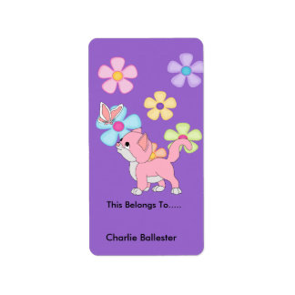 Étiquettes de plaque de livre pour enfants autocol