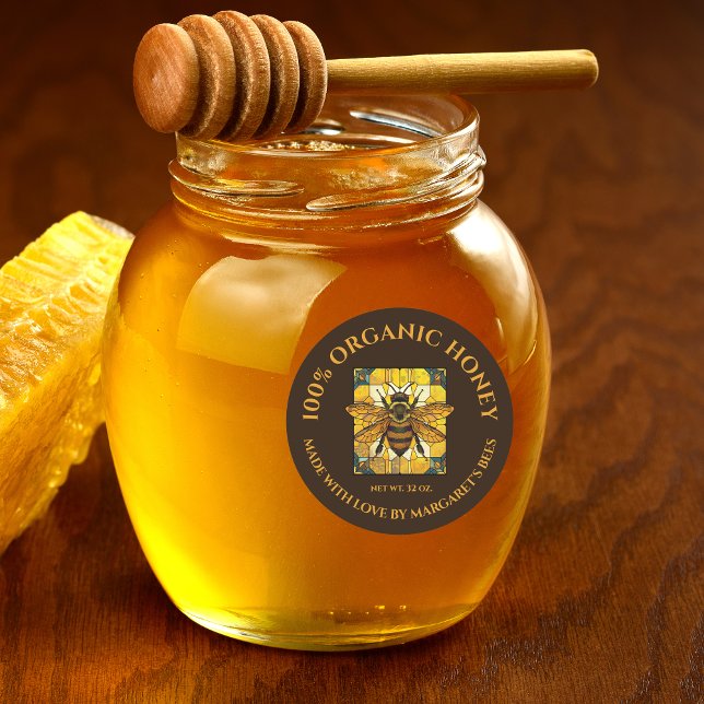 Étiquettes de pot de miel Abeille à miel Nid d'abe (Créateur téléchargé)