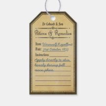 Étiquettes de potion anti-loup-garou vintage d'Hal