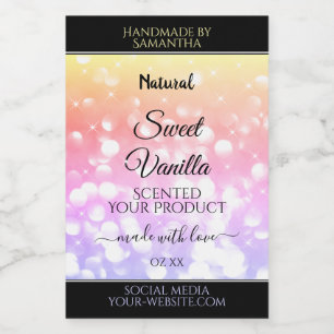 Étiquettes de produit Paillettes Arc-en-ciel Paste