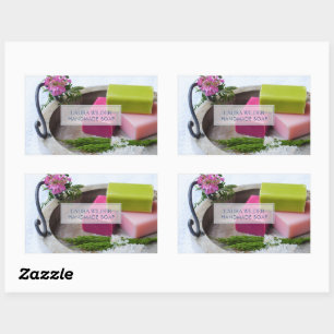 Étiquettes de produits de fabrication de savon bio