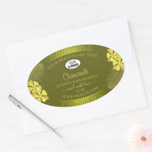Étiquettes de produits de la moutarde Logo Fleurs
