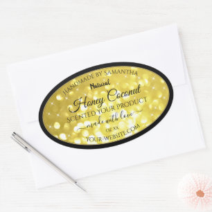 Étiquettes de produits de Parties scintillant Glam