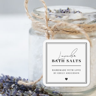Étiquettes de Produits de Sels de Bain Faits Maiso