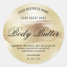 Étiquettes de produits en encre et feuille d'or da