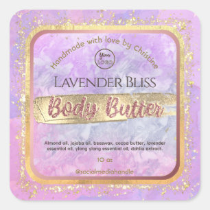 Étiquettes de produits Rose de marbre Lavender
