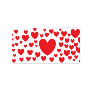 Étiquettes de Red Hearts