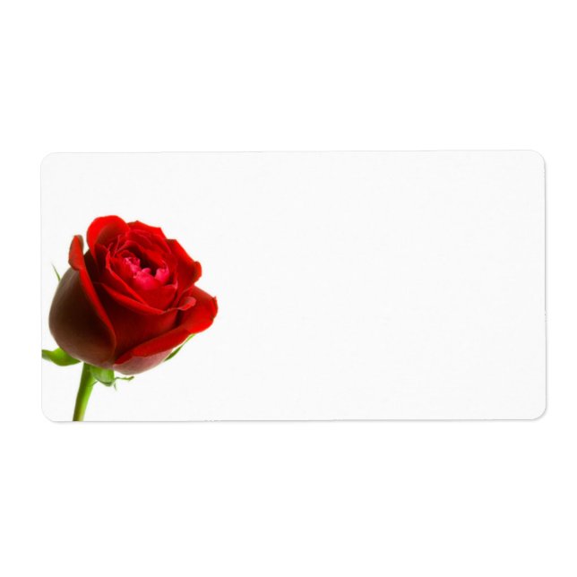 Étiquettes de Red Rose Shipping (Devant)