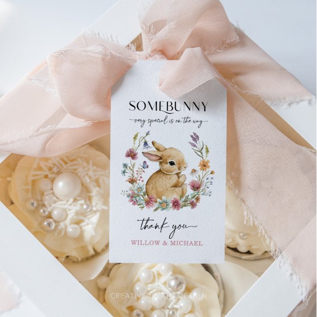 Étiquettes de remerciement pour Baby Shower Somebu (Créateur téléchargé)