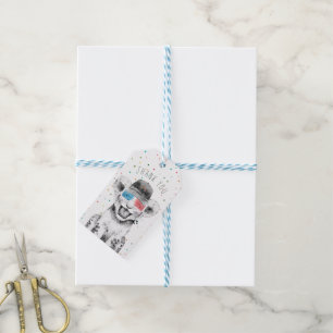 Étiquettes de remerciement pour les cadeaux de fêt