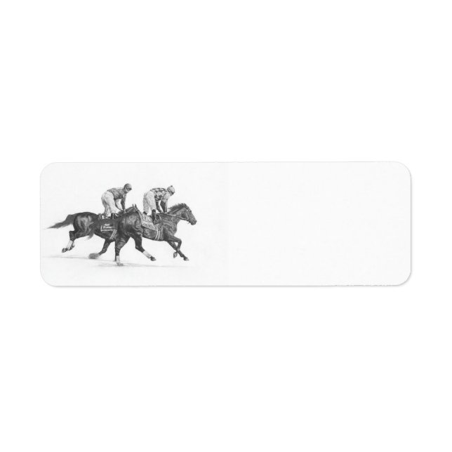 Étiquettes de retour de chevaux de course Thorough (Devant)