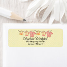 Étiquettes de retour du Baby shower sucre et épice
