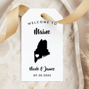 Étiquettes de sacs de bienvenue pour mariage dans