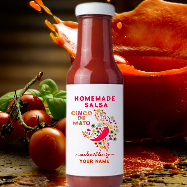 Étiquettes de salsa personnalisés pour la salsa ma (Créateur téléchargé)