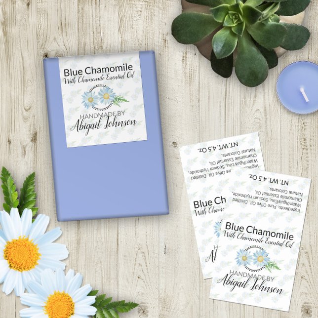 Étiquettes de savon Chamomile 🧼 pour produits de  (Chamomile Soap Labels 🧼 for Artisan Soap Products)