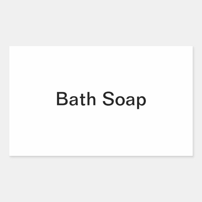 Étiquettes de savon de bain (Devant)