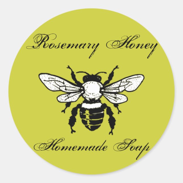 Étiquettes de savon de rosemary (Devant)