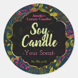 Étiquettes de Soy Candle