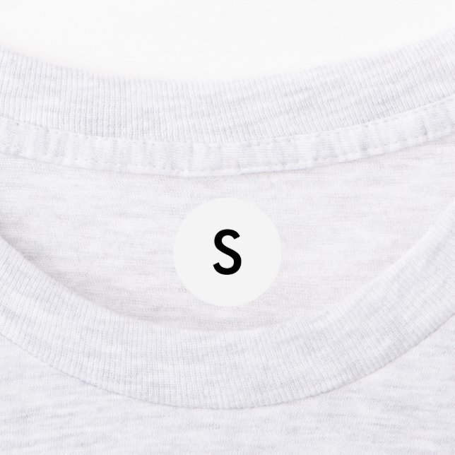 Étiquettes de taille S pour vêtements et habilleme (Apposé)