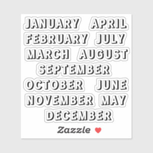 Étiquettes de titres mensuels vierges Script Bujo