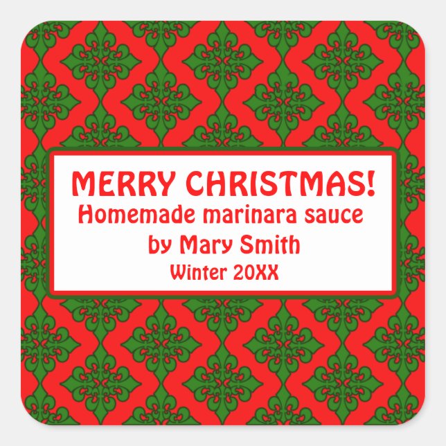 Étiquettes de vacances pour cadeaux maison (Devant)